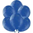 balony 12 plamki strong crystal blue 6 szt