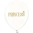 balony 12 princess zloty strong crystal clear 6 szt