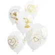 balony 12 slubne mix 5 szt
