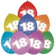 balony 12 urodziny 18 folat mix pastel 8 szt