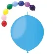 balony 13 pastel z lacznikiem gemar blekitne 100 szt
