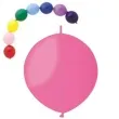 balony 13 pastel z lacznikiem gemar rozowe 100 szt
