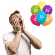 balony 13 urodziny mix qualatex 11 6 szt