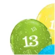 balony 13 urodziny mix qualatex 11 6 szt