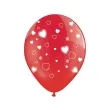 balony 14 crystal royal red serca 50 szt