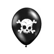 balony 14 czaszka czarne pastel 50 szt