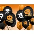 balony 14 czaszka czarne pastel 6 szt