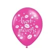 balony 14 hot party belbal hot pink metalik 6 szt