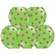 balony 14 kropki pastel apple green belbal 50 szt
