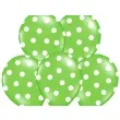 balony 14 kropki pastel apple green belbal 50 szt