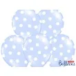 balony 14 kropki pastel baby blue strong 50 szt