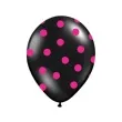 balony 14 kropki pastel black belbal 50 szt
