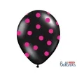 balony 14 kropki pastel black strong 50 szt