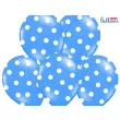 balony 14 kropki pastel cornflower blue strong 50 szt