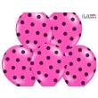 balony 14 kropki pastel hot pink strong 50 szt