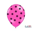 balony 14 kropki pastel hot pink strong 50 szt
