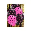 balony 14 kropki pastel hot pink strong 50 szt