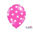 balony 14 kropki pastel hot pink strong 6 szt