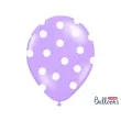 balony 14 kropki pastel lavender blue strong 6 szt