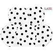 balony 14 kropki pastel pure white strong 50 szt