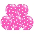 balony 14 kropki pastel rose belbal 50 szt