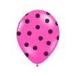balony 14 kropki pastel rose belbal 6 szt
