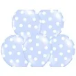 balony 14 kropki pastel sky blue belbal 50 szt