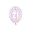 balony 14 liczba 21 belbal rozowe metalic 50 szt