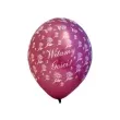 balony 14 metalik plum witamy gosci 6 szt