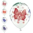 balony 14 motylki belbal pastel white 50 szt