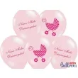 balony 14 nasza mala dziewczynka strong baby pink 50 szt