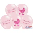 balony 14 nasza mala dziewczynka strong baby pink 6 szt