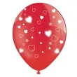 balony 14 serca strong crystal poppy red 50 szt