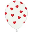 balony 14 serca strong pastel white red 50 szt