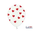 balony 14 serca strong pastel white red 6 szt