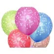 balony 14 sto lat belbal metalic mix 6 szt