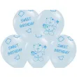 balony 14 sweet birthday belbal pastel blue 6 szt