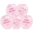 balony 14 sweet birthday belbal pastel pink 6 szt