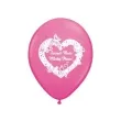 balony 14 szczesc boze belbal metallic hot pink 50 szt