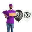 balony 18 18th birthday mix 12 strong 6 szt