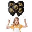 balony 18 happy birthday pastel black gemar 12 5 szt