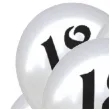 balony 18 urodziny bialy metalik dekoracjepolska 12 5 szt