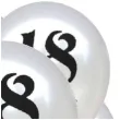 balony 18 urodziny bialy metalik dekoracjepolska 12 5 szt