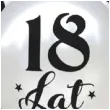 balony 18 urodziny bialy metalik dekoracjepolska 12 5 szt