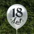 balony 18 urodziny bialy metalik dekoracjepolska 12 5 szt