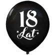 balony 18 urodziny czarny metalik dekoracjepolska 12 5 szt