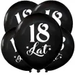 balony 18 urodziny czarny metalik dekoracjepolska 12 5 szt