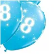 balony 18 urodziny niebieskie qualatex 11 6 szt