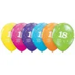 balony 18 urodziny pastel mix qualatex 11 6 szt