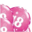balony 18 urodziny zurawinowy pastel qualatex 11 6 szt